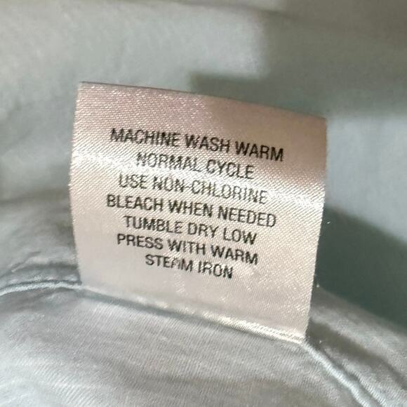 Cremieux Classic XL mens dress shirt long sleeved light blue-green cotton - Picture 5 of 7